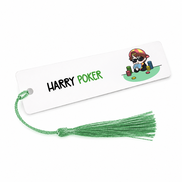 Segnalibro Harry Poker in metallo