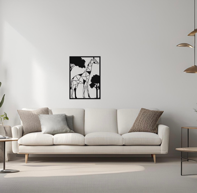 Cadre girafe origami 