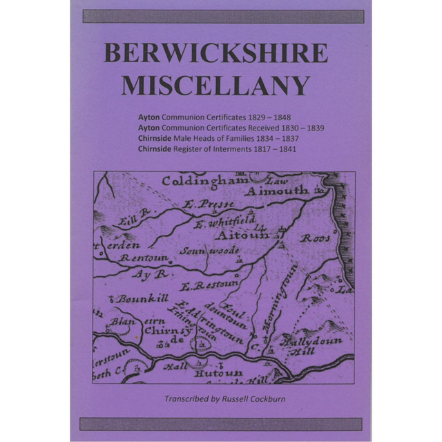 Berwickshire Miscellany - Ayton &amp; Chirnside Sum of Components