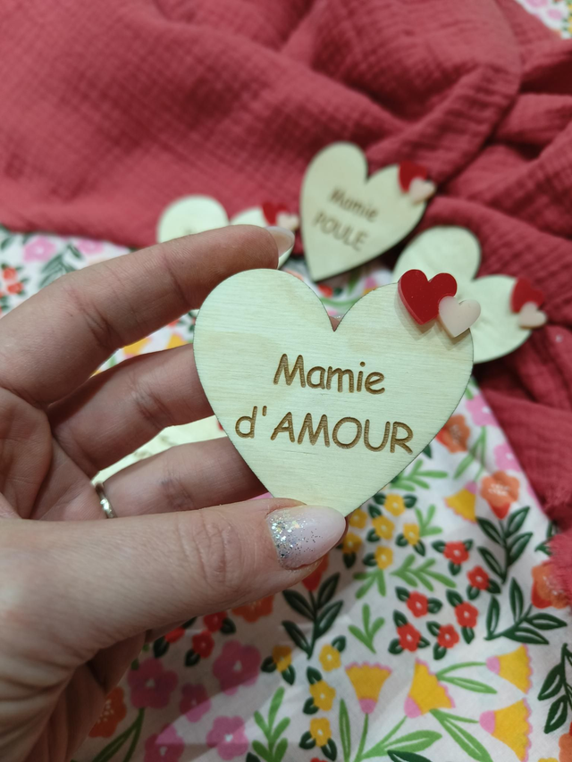 Magnet -COEUR - MAMIE D'AMOUR