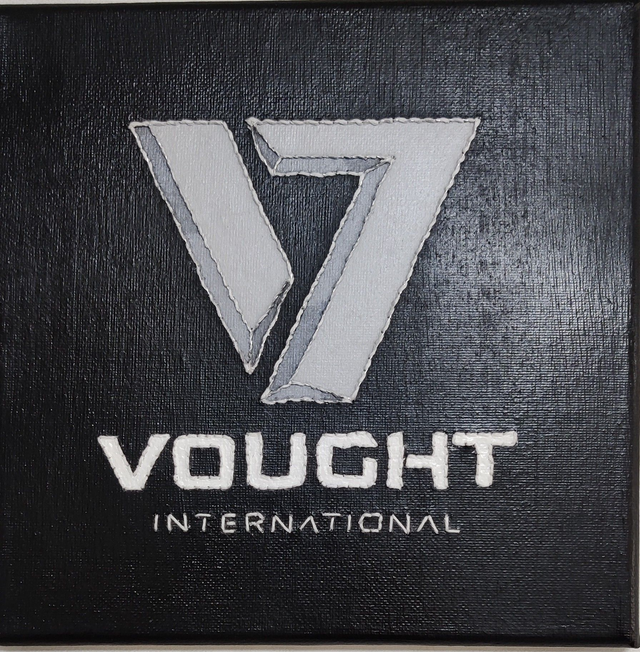 Toile brodée logo Vought (série The Boys)