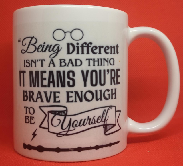 Custom Printed Being Different Harry Potter Luna Quote Mug. 