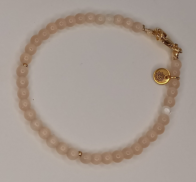 Bracelet or 14k filled et perles de verre