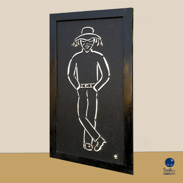 DN01 Homme mains dans les poches - 30x60cm