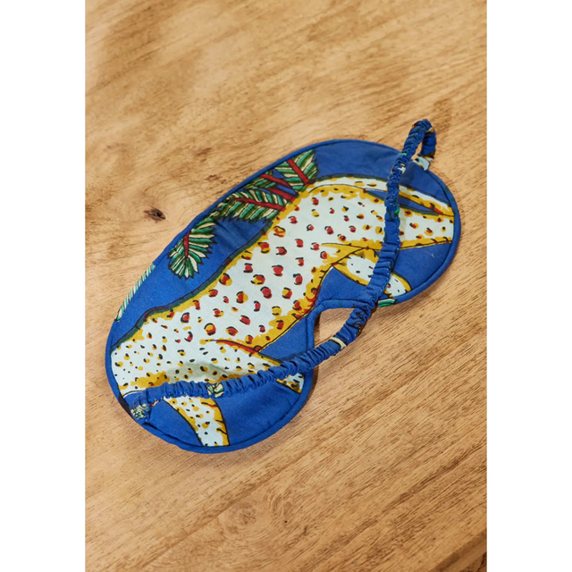Jungle Print Eye Mask (Blue)
