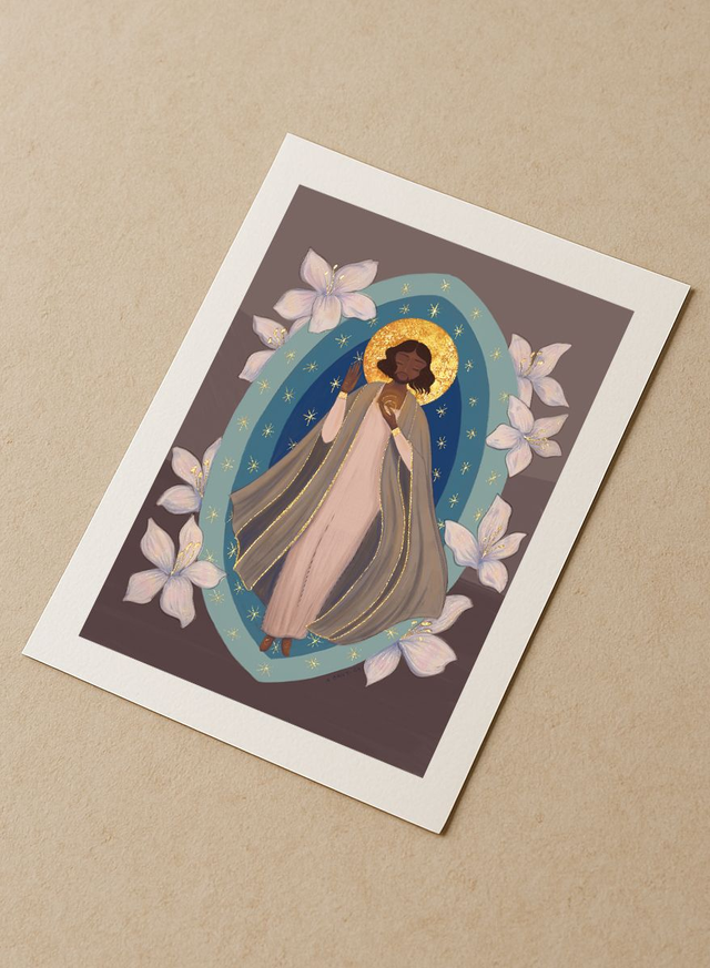 Le Corps de Gloire - Tirage d'art rehaussé de doré