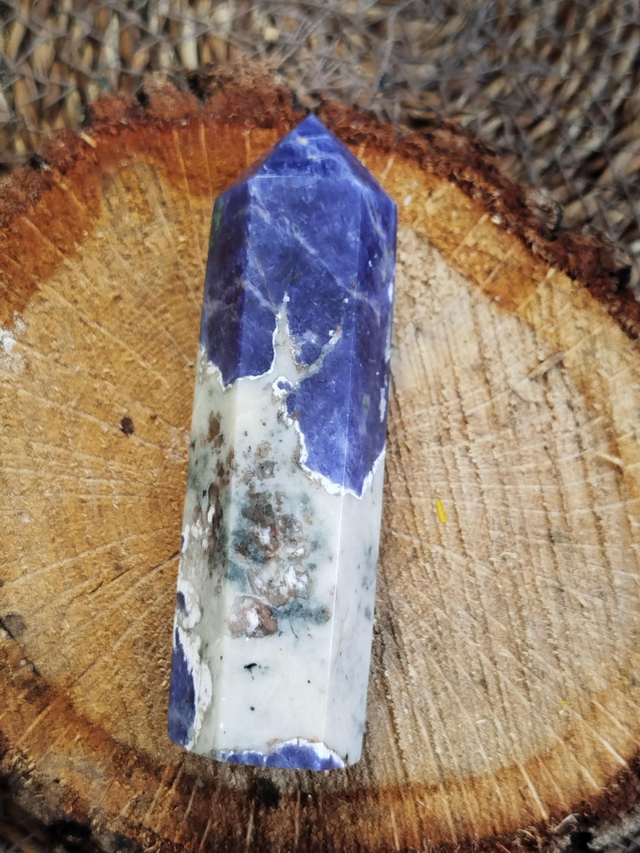 Pointe polie Sodalite 