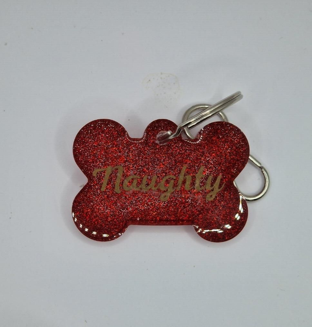 Naughty and Nice dog tags