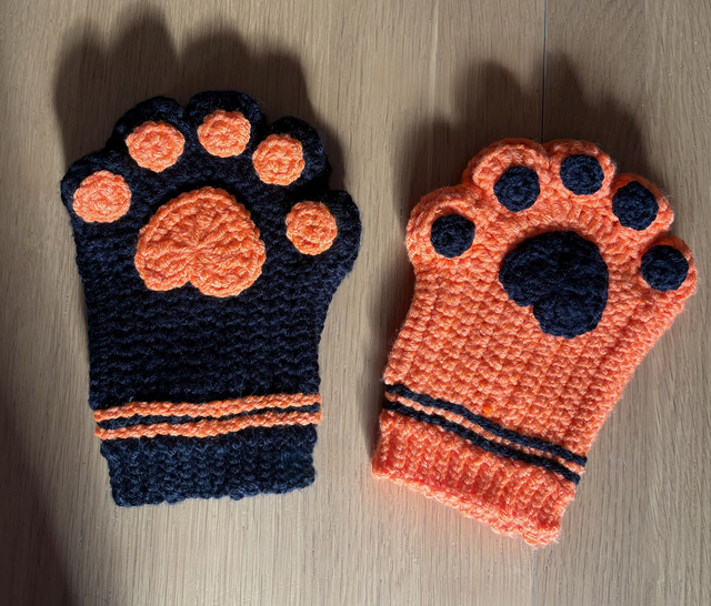 Mitaines patte de chat