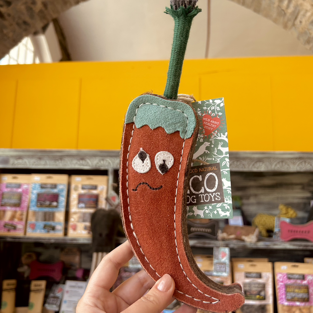 Green & Wild's Chad the Red Hot Chilli Pepper, Eco Dog Toy