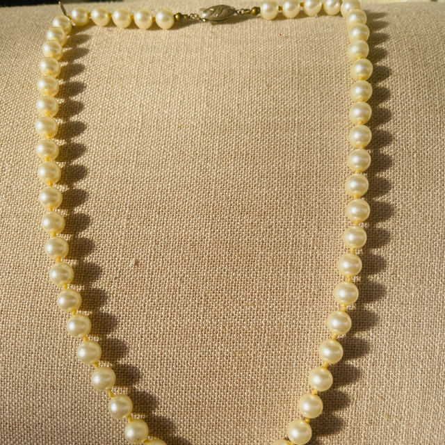 Vintage Perlencollier Glasperlenkette