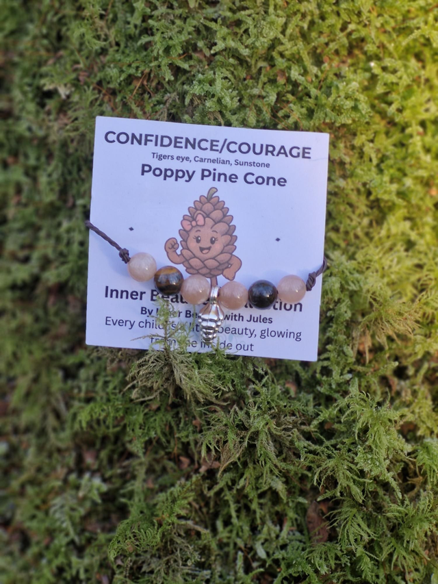 Poppy Pine Cone children's bracelet 