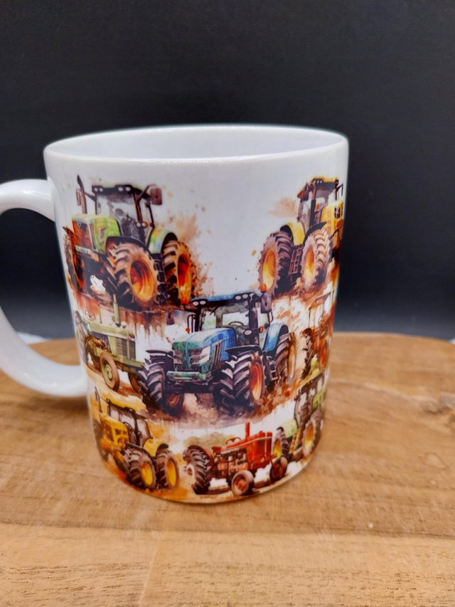 Mug  tracteurs colorés 