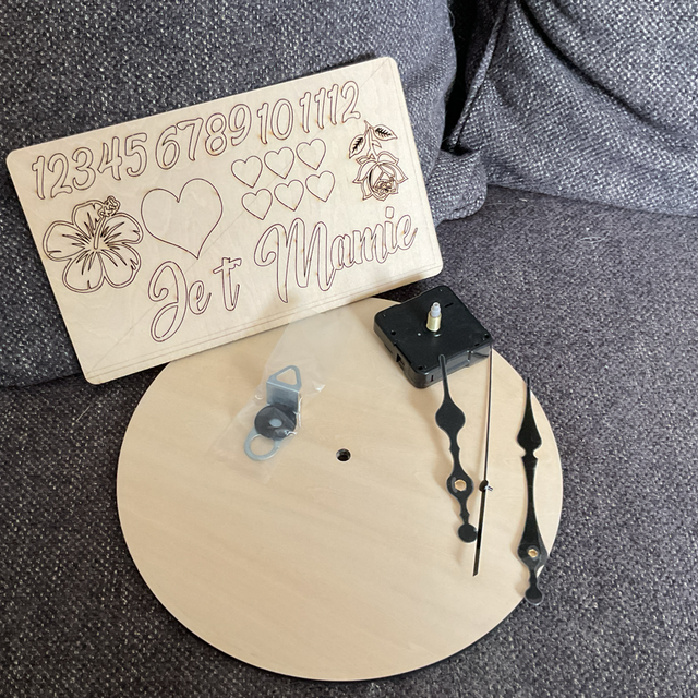 Mon kit horloge mamie