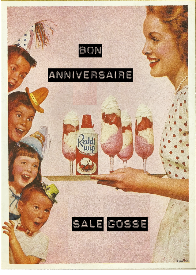 Carte Bon anniversaire sale gosse