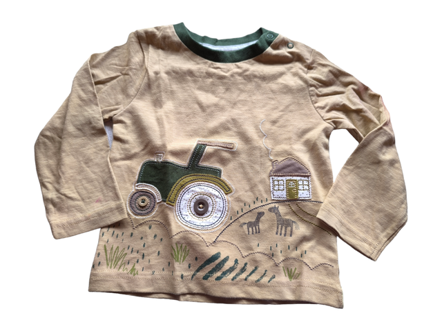 Tee-shirt manches longues 12-18 mois (Nutmeg)