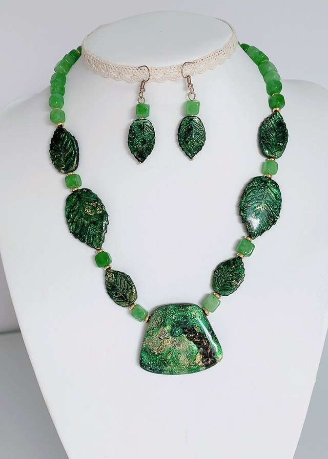 Parure "Feuillage doré"