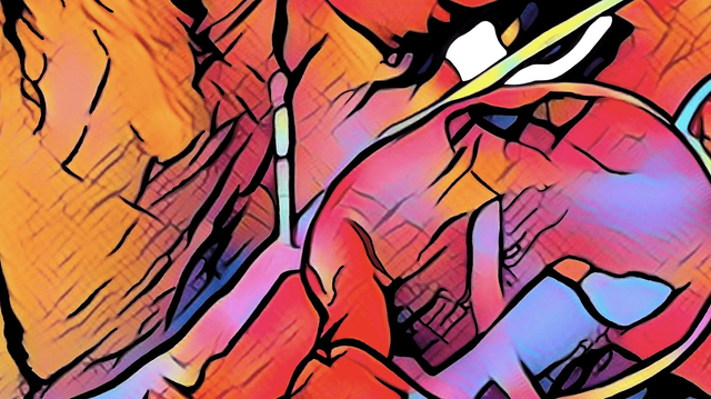 Canvas Wall Art, 'See Anything', Float Framed Unique Hand Drawn Digital Artwork, Colourful, Home Decor,