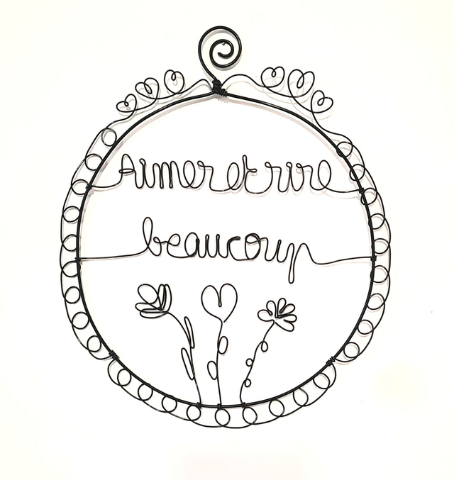 Cadre "Aimer et rire beaucoup"