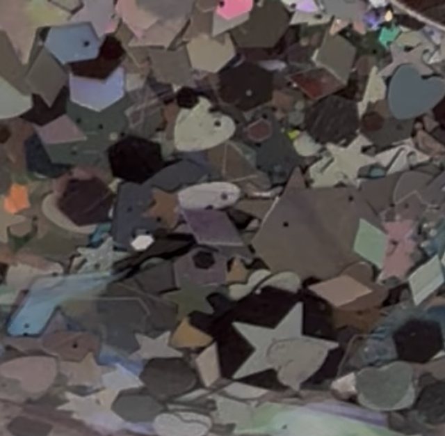 paillettes jumbo mix ARGENT-NOiR