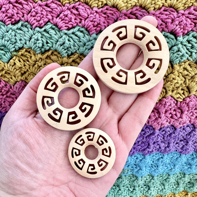 Wooden sphere stands 