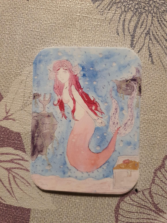Mini Print Glitter Mermaid 