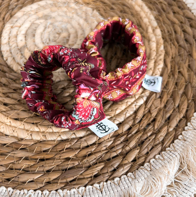 Chouchou enfant Colombe Ray cassis