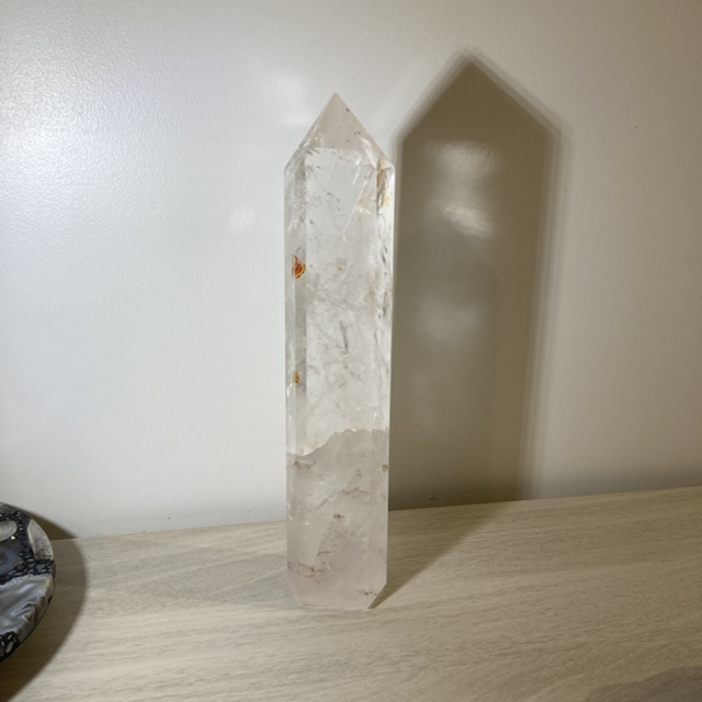 Tall Statement Clear Quartz + Golden Healer Statement Tower