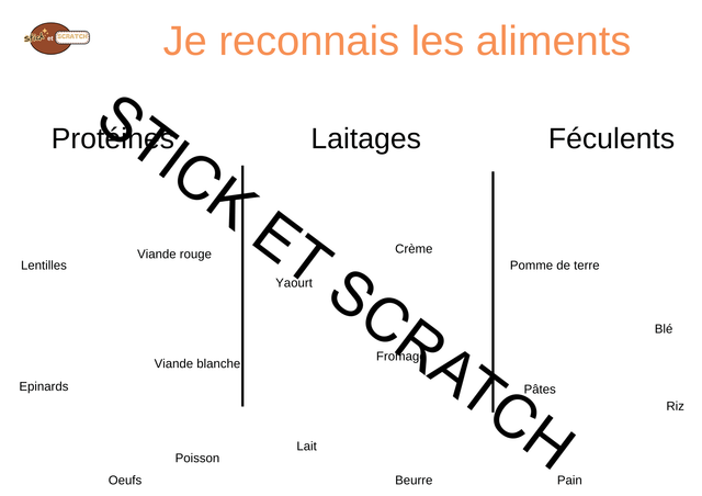 Les familles des aliments