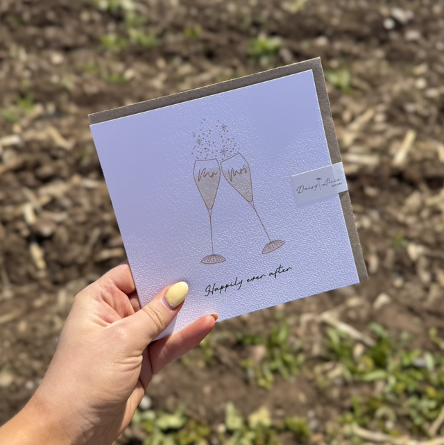 Drinks & Toasts Collection - Happily Ever After Wedding Card 