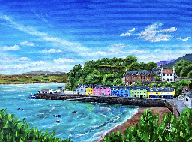X1 Prints - Portree, Isle of Skye 8"x10" (£7.50 per unit)