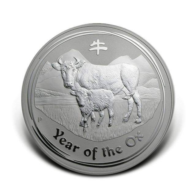 Zilver Lunar "Year of the Ox" 2009 zeldzaam