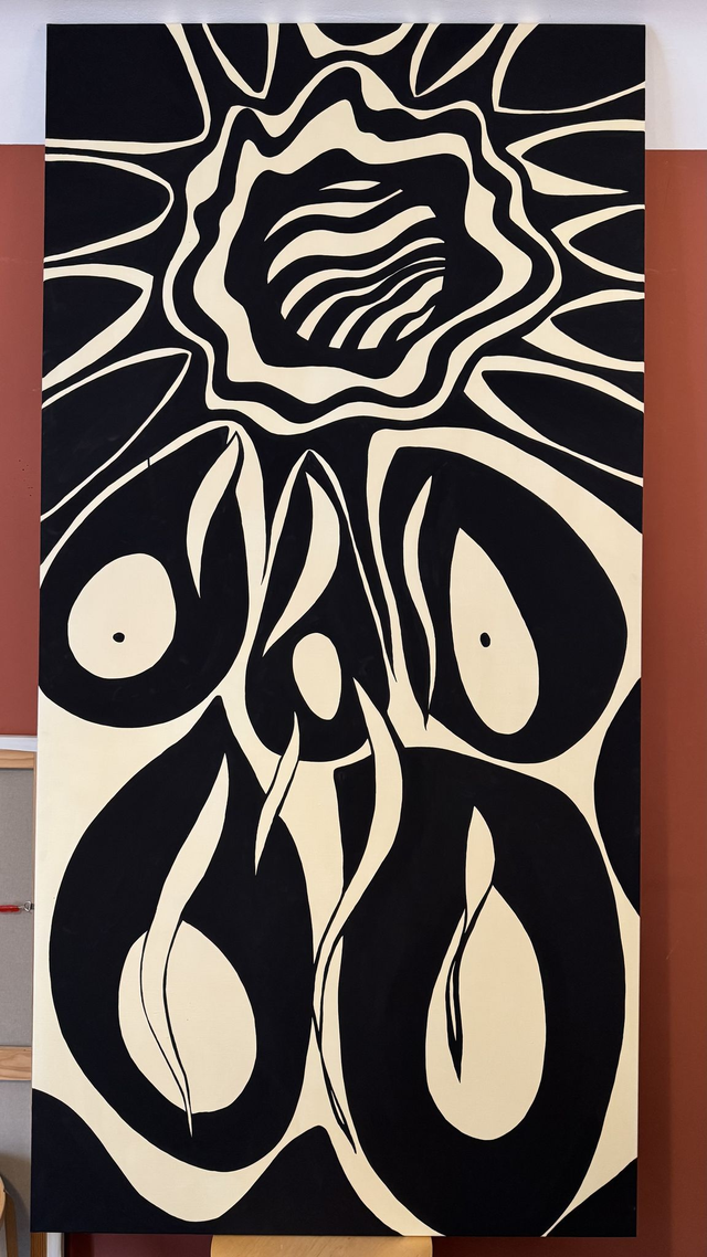 Peinture sur châssis entoilé 