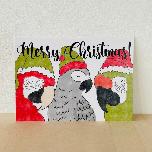 Ansichtkaart "Merry Christmas!", 10 x 15 cm