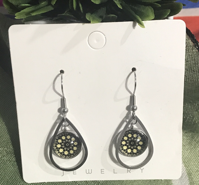 Mixed Stone Dangling Earrings - STDE10