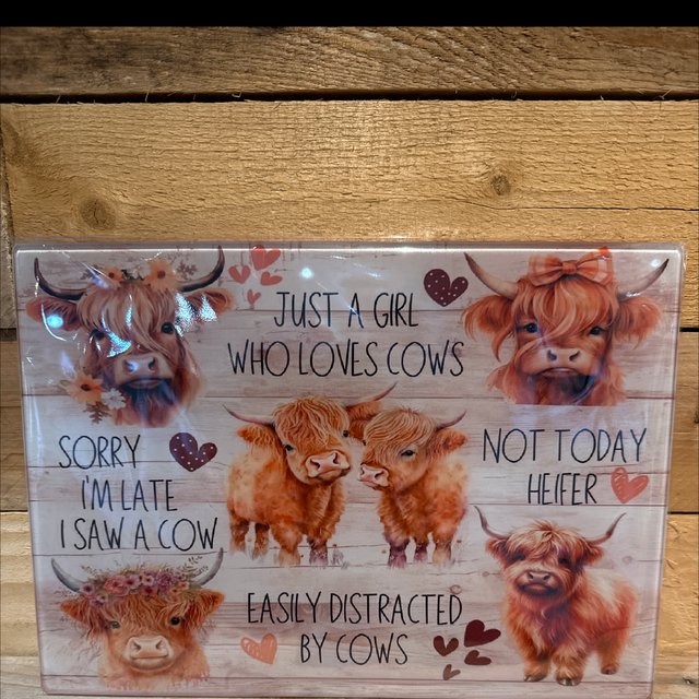 Just a Girl Glass Worktop Saver 