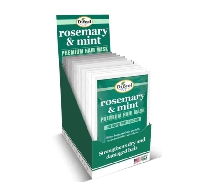 DIFEEL: PREMIUM HAIR MASK SACHET - ROSEMARY & MINT 1.75OZ