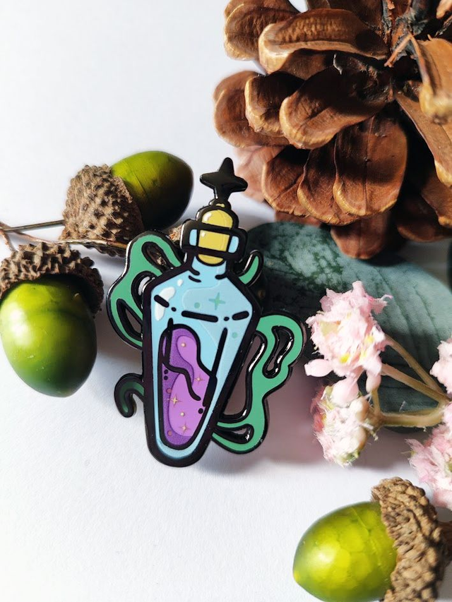 Potion Bottle 2&quot; Enamel Pin