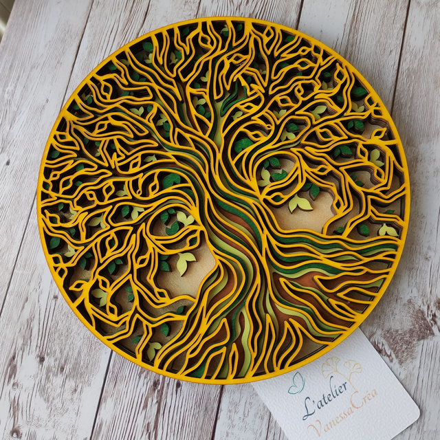 L&#039;Arbre de Vie 3D en Bois