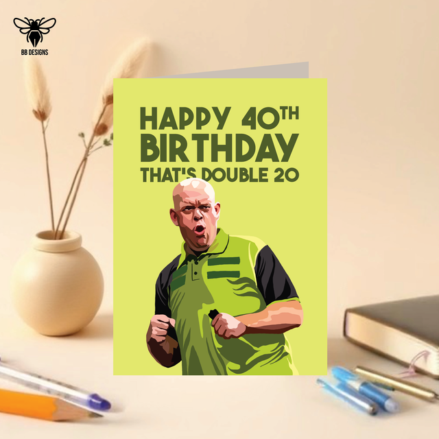 Michael Van Gerwen - Birthday Card