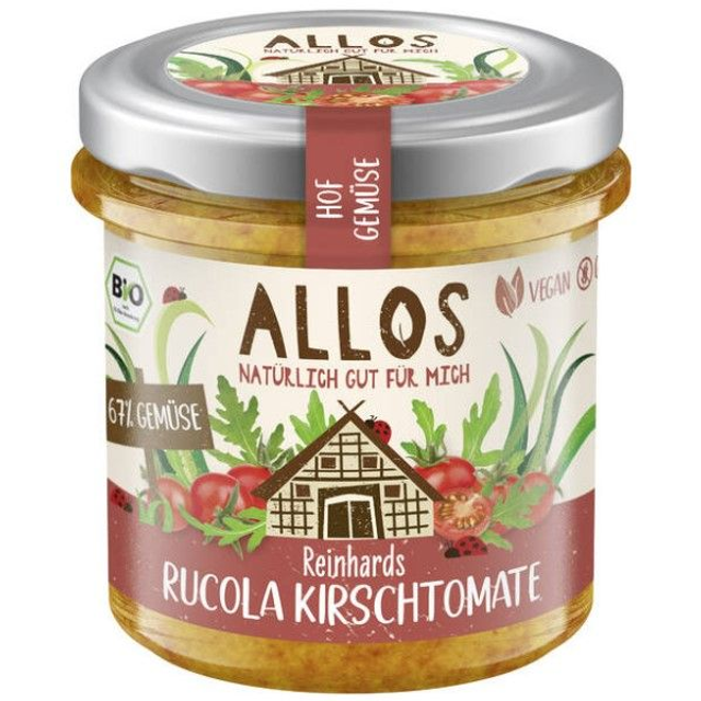 Allos Brotaufstrich Reinhards Rucola Kirschtomate 135g 