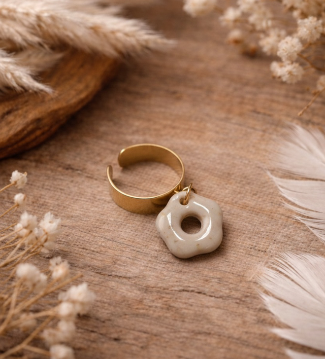 Doré 6mm Pampille Tournesol