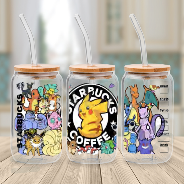Canette en verre - STARBUCKS - Pokémon