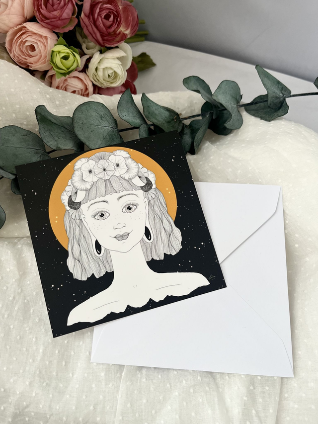 Carte postale carrée