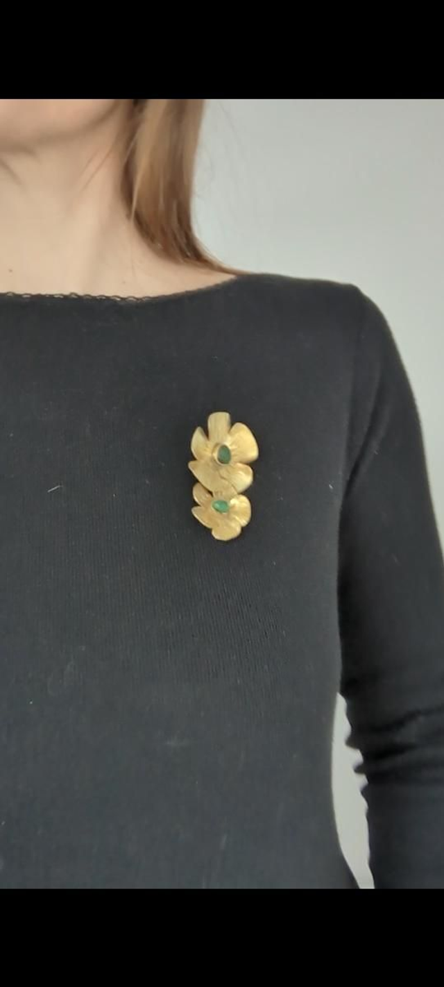 Broche Anémone Duo