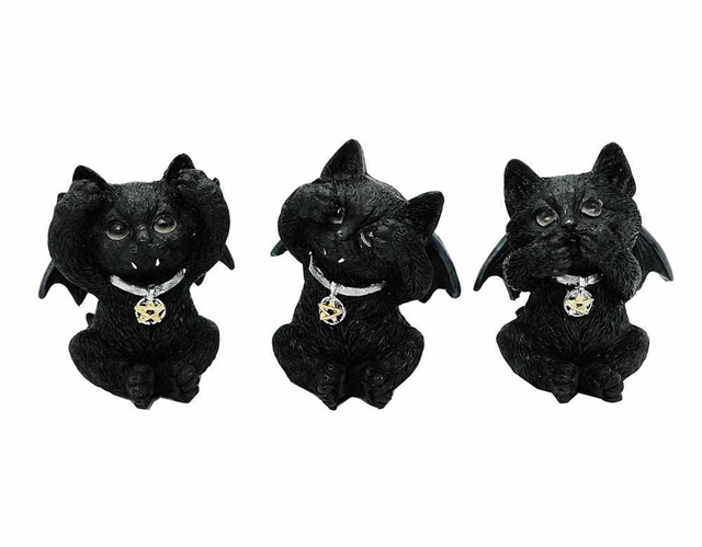 See Hear Say No Evil Cats.