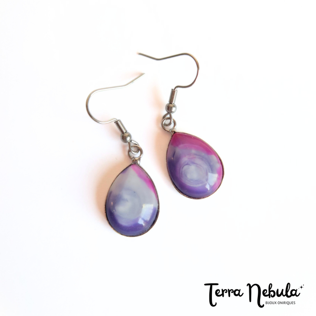 Boucles d'oreilles gouttes Supernova | BO026