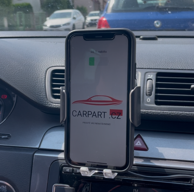 Držák telefonu LUKE-X bezdrátové nabíjení 10W silver