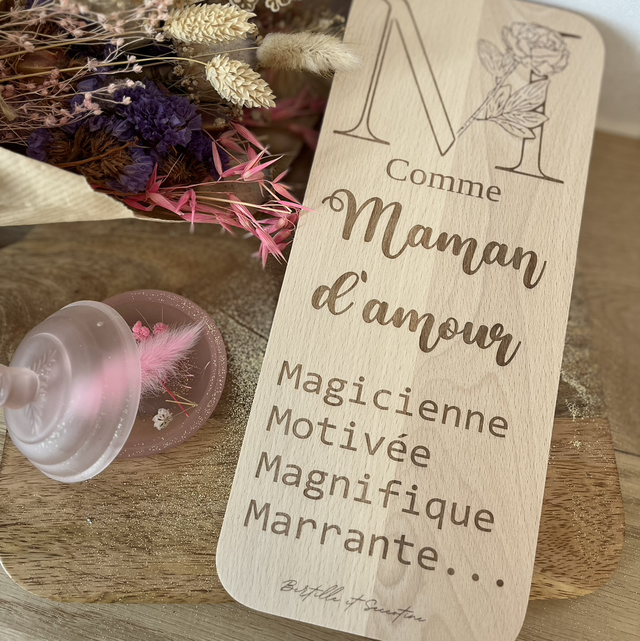 Planche à découper maman d’amour 