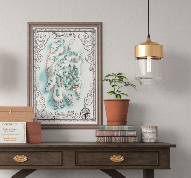 Cartographie fantasy - L'île au Trésor